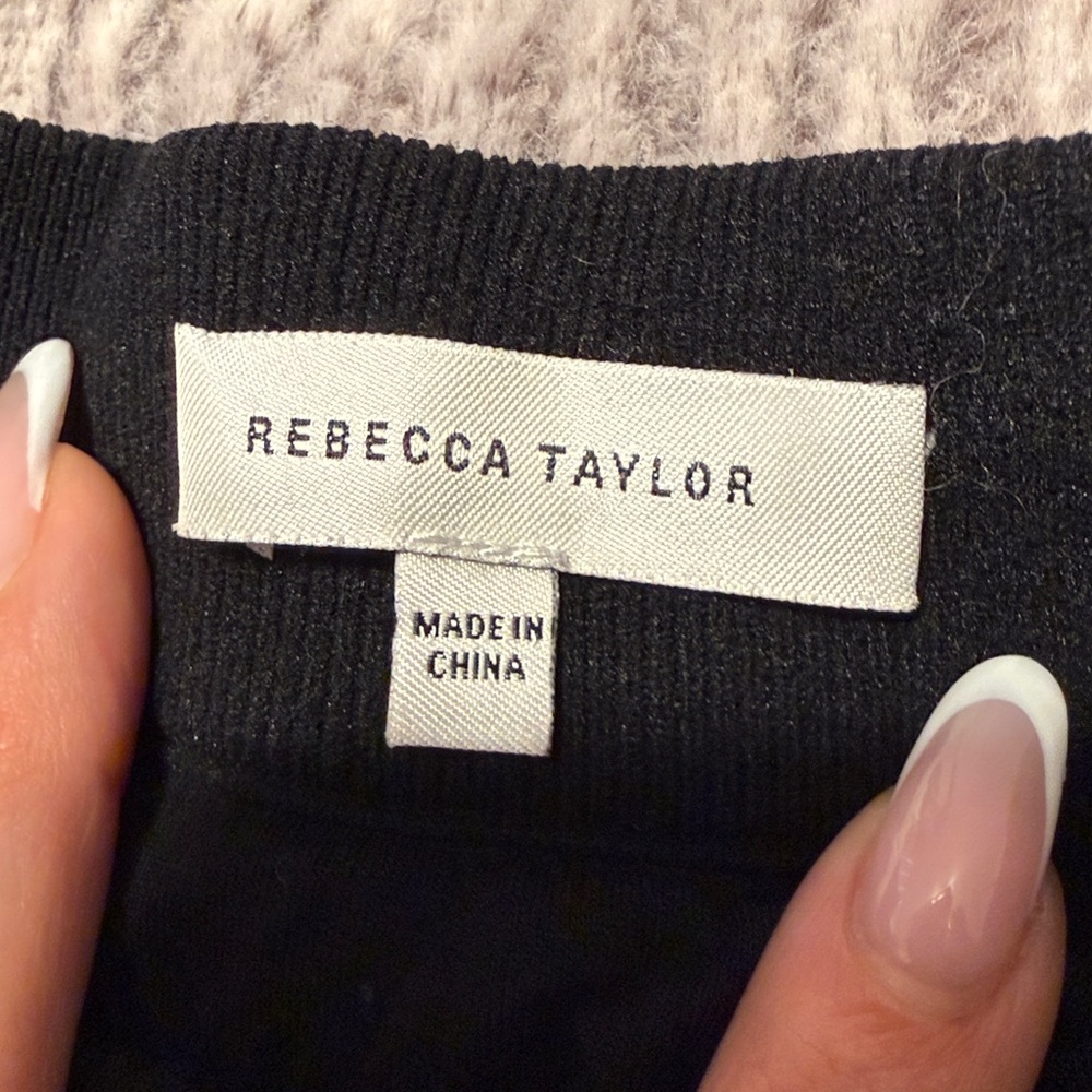 Rebecca Taylor Black A-Line Skirt - Picture 3 of 3